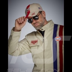 Casquette Gulf Steve McQueen Le Mans beige