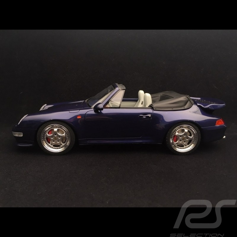 Porsche 911 type 993 Turbo 3.6 cabriolet 1995 iris blue 1/18 GT Spirit GT257