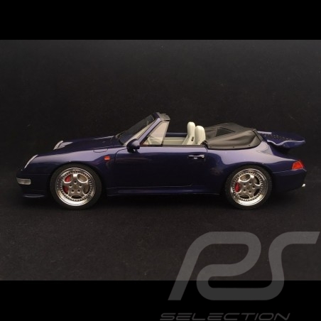 Porsche 911 type 993 Turbo 3.6 cabriolet 1995 iris blue 1/18 GT Spirit GT257