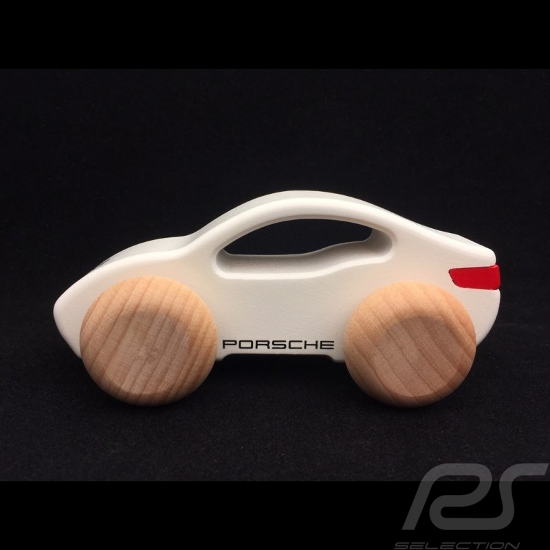 Voiture Porsche Taycan en bois wooden car Holzauto blanc WAP0406000L