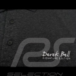 Gulf Racing Polo Shirt Derek Bell signature Mottled grey - men