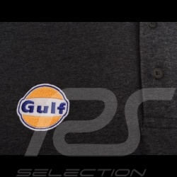 Gulf Racing Polo-shirt Derek Bell signature graumeliert - Herren
