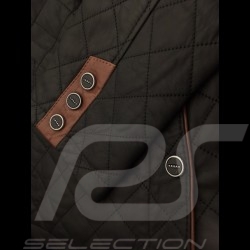 Lady driver quilted leather jacket black - women