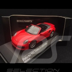 Porsche 911 Turbo S Cabriolet type 991 phase II 2016 1/43 Minichamps 410067180 rouge indien guards red indischrot
