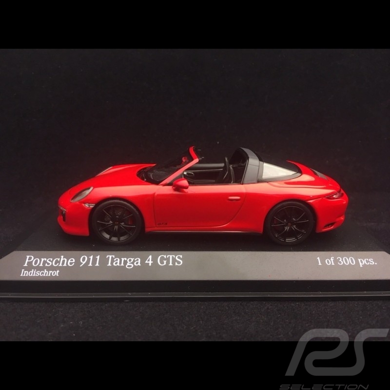 Porsche 911 Targa 4 GTS typ 991 mark II 2016 indischrot 1/43 Minichamps 410067340