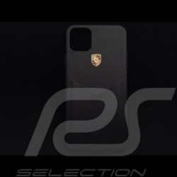 Porsche coque hard case Hülle iPhone 11 cuir noir WAP0300090LLTH