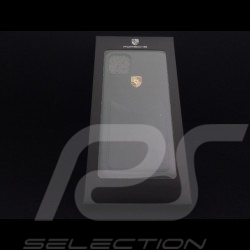 Porsche coque hard case Hülle iPhone 11 Pro Max cuir noir WAP0300060L002