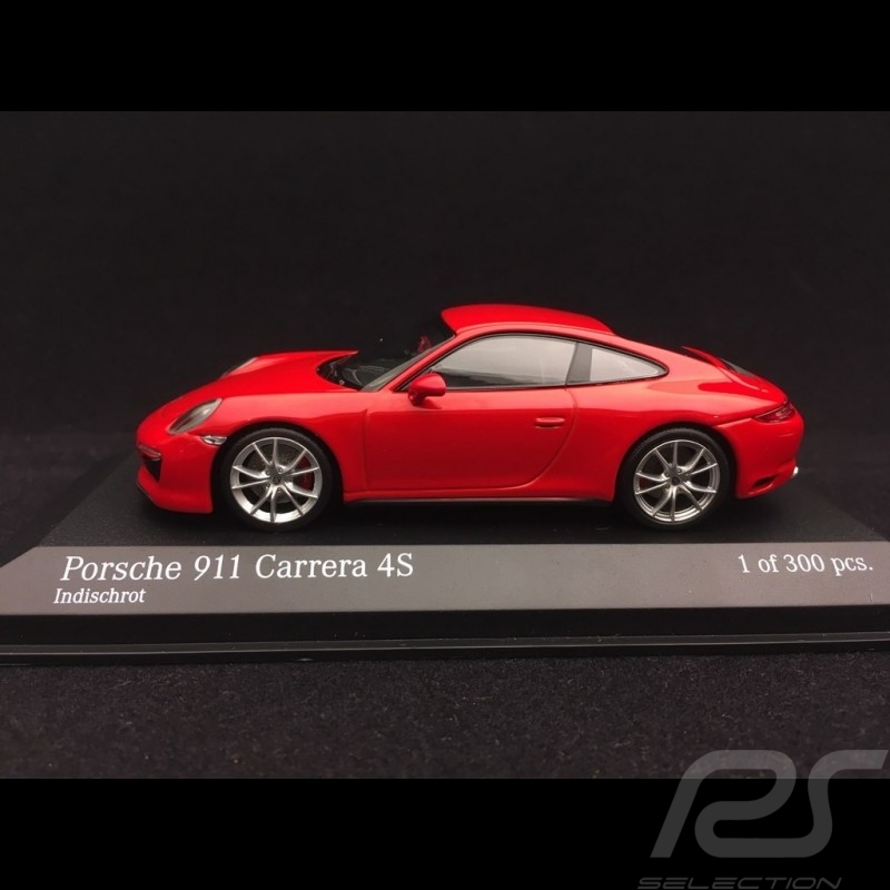 Porsche 911 type 991 Carrera 4S 2016 Indischrot 1/43 Minichamps 410067240