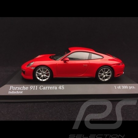Porsche 911 type 991 Carrera 4S 2016 rouge Indien 1/43 Minichamps 410067240