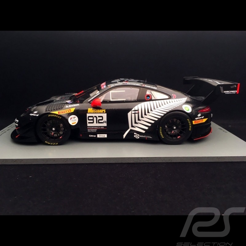 Porsche 911 GT3 RSR 991 n° 912 EBM Werner Olsen Sieger 12h Bathurst 2019 1/18 Spark 18AS008
