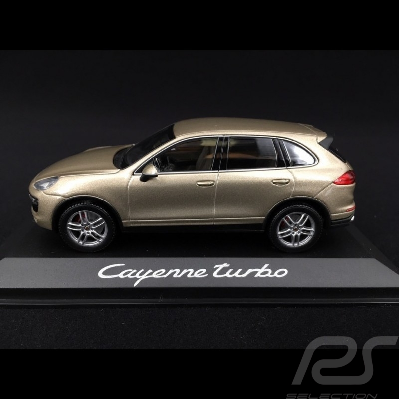 Porsche Cayenne Turbo type 958 2015 1/43 Minichamps WAP0200050E beige palladium métallisé metallic