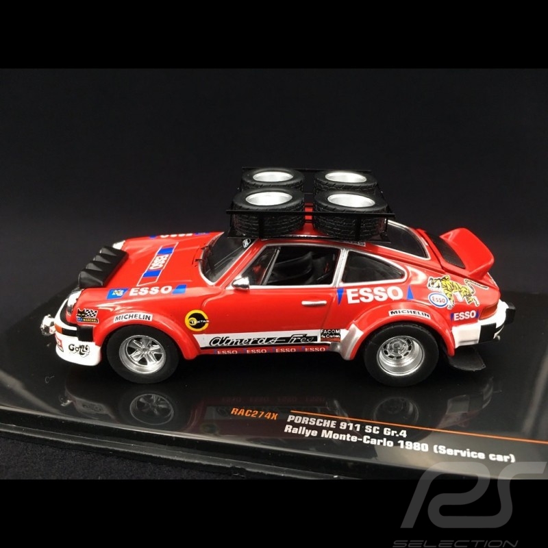 Porsche 911 SC Gr. 4 Rallye Monte Carlo 1980 Assistance Almeras 1/43 Ixo RAC274X Service car Servicewagen