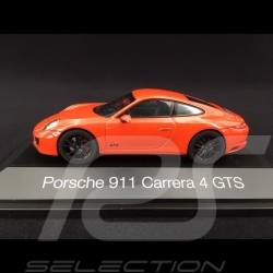 Porsche 911 type 991 phase II Carrera 4 GTS 2017 lava orange 1/43 Herpa 071468