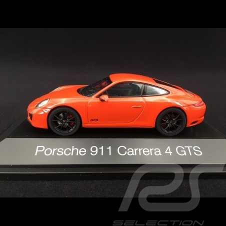 Porsche 911 type 991 phase II Carrera 4 GTS 2017 lavaorange 1/43 Herpa 071468