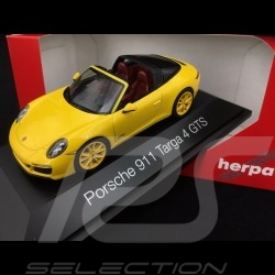 Porsche 911 type 991 phase II Targa 4 GTS 2016 racinggelb 1/43 Herpa 071499