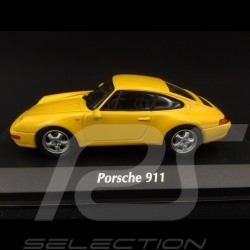 Porsche 911 type 993 1993 yellow 1/43 Minichamps 940063000