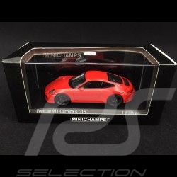 Porsche 911 type 991 phase II Carrera 4 GTS 2017 rouge Indien 1/43 Minichamps 410067320