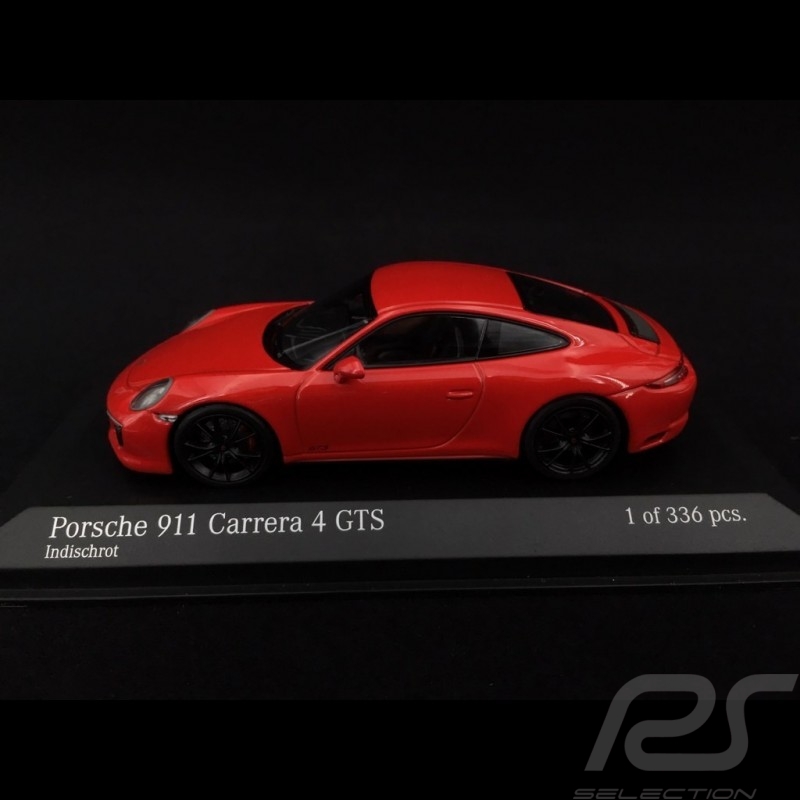 Porsche 911 typ 991 phase II Carrera 4 GTS 2017 Indischrot 1/43 Minichamps 410067320