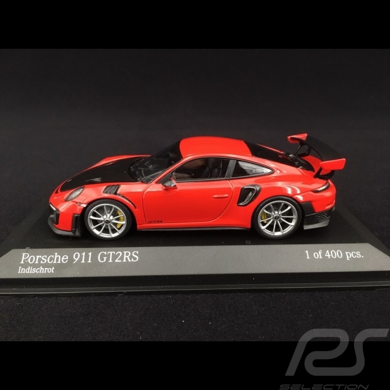Porsche 911 type 991 phase II GT2 RS 2018 rouge Indien 1/43 Minichamps 410067238 guards red Indischrot