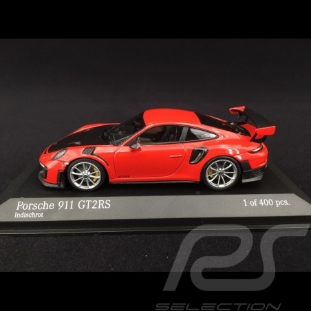 Porsche 911 type 991 phase II GT2 RS 2018 rouge Indien 1/43 Minichamps 410067238 guards red Indischrot