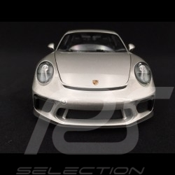 Porsche 911 type 991 phase II GT3 2017 silver 1/18 Minichamps 110067035