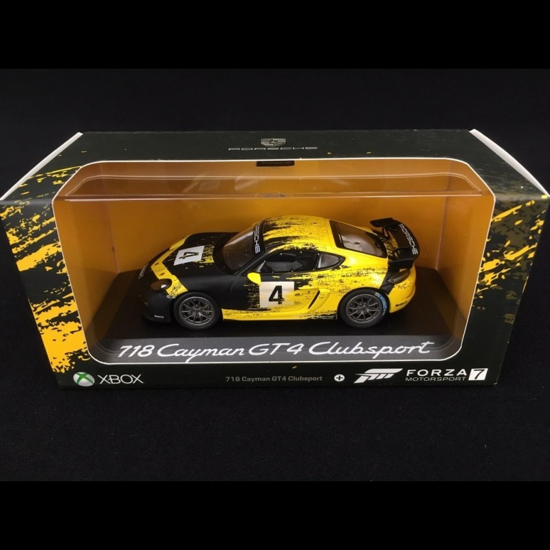 Porsche 718 Cayman GT4 Clubsport 2019 n° 4 Forza Motorsport 7 1/43