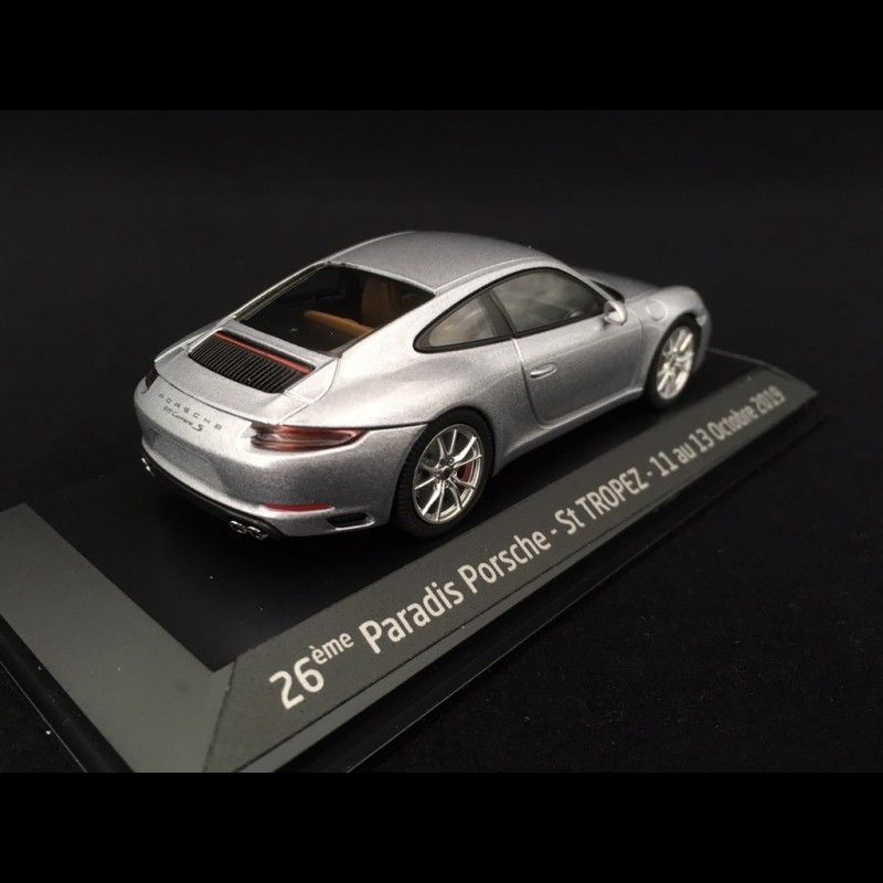 Porsche 911 Carrera S type 991 phase II 2015 silver grey Paradis