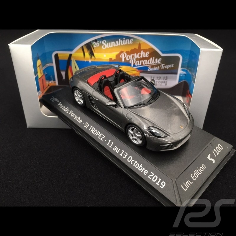 Porsche 718 Boxster grau 1/43 Minichamps WAP0202020G Porsche 718 Boxster grau 1/43 Minichamps WAP0202020G