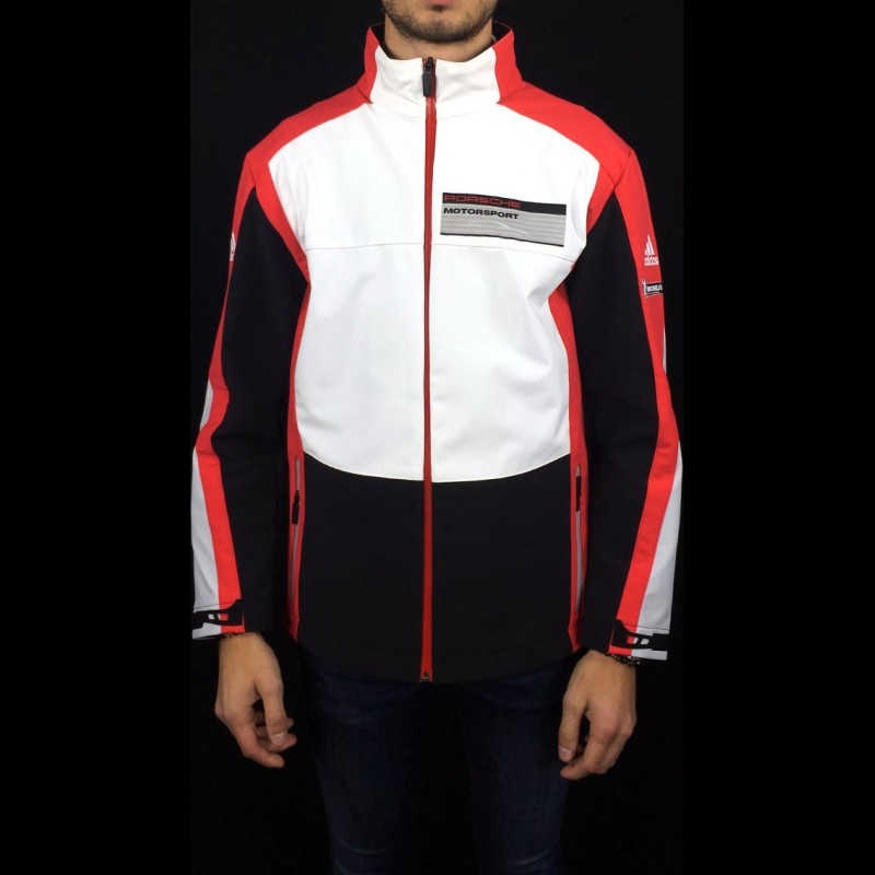 Adidas Softshell jacket Porsche Motorsport Black / White / Red / Grey ...