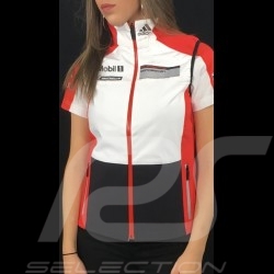 Veste jacket jacke sans manches Adidas Porsche Motorsport Softshell Noir / Blanc / rouge / gris Porsche Design WAX30102 - femme