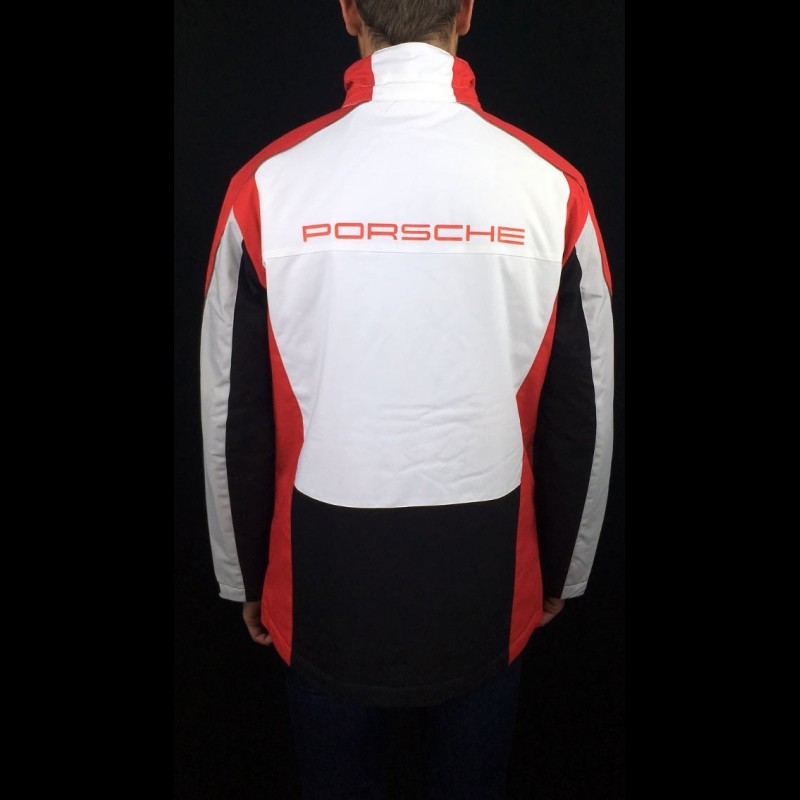 Adidas jacket Porsche Motorsport All Weather Black / White / Red / Grey ...