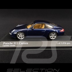 Porsche 911 typ 997 Carrera 2004 Blau 1/43 Minichamps 400063020