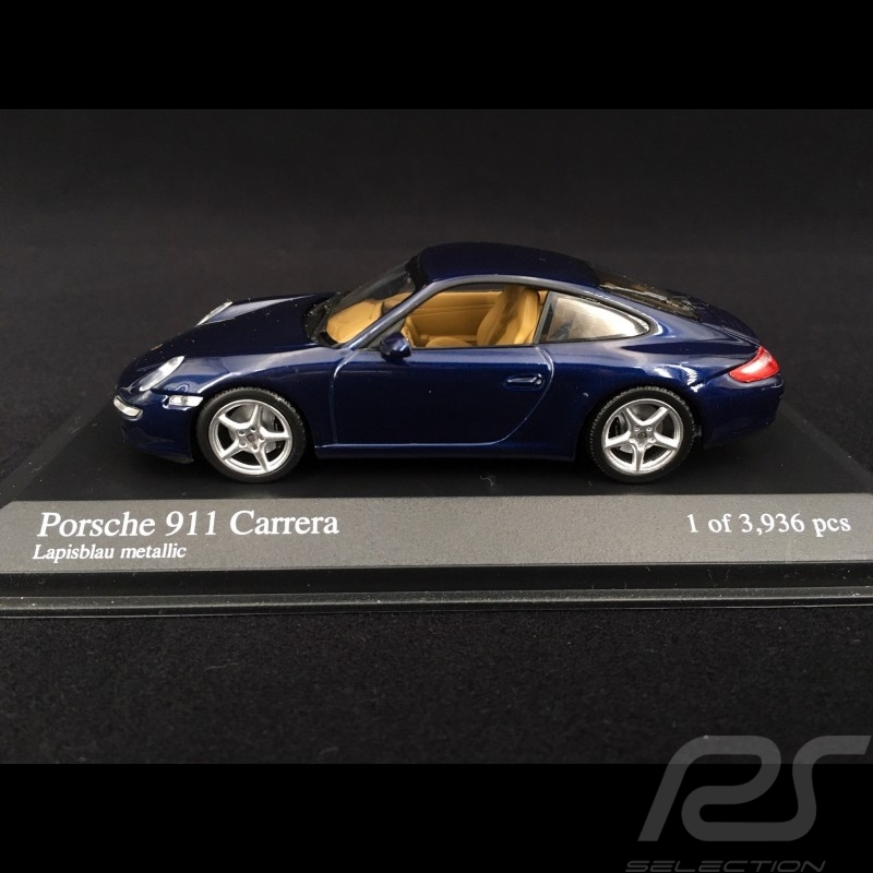 Porsche 911 typ 997 Carrera 2004 Blau 1/43 Minichamps 400063020
