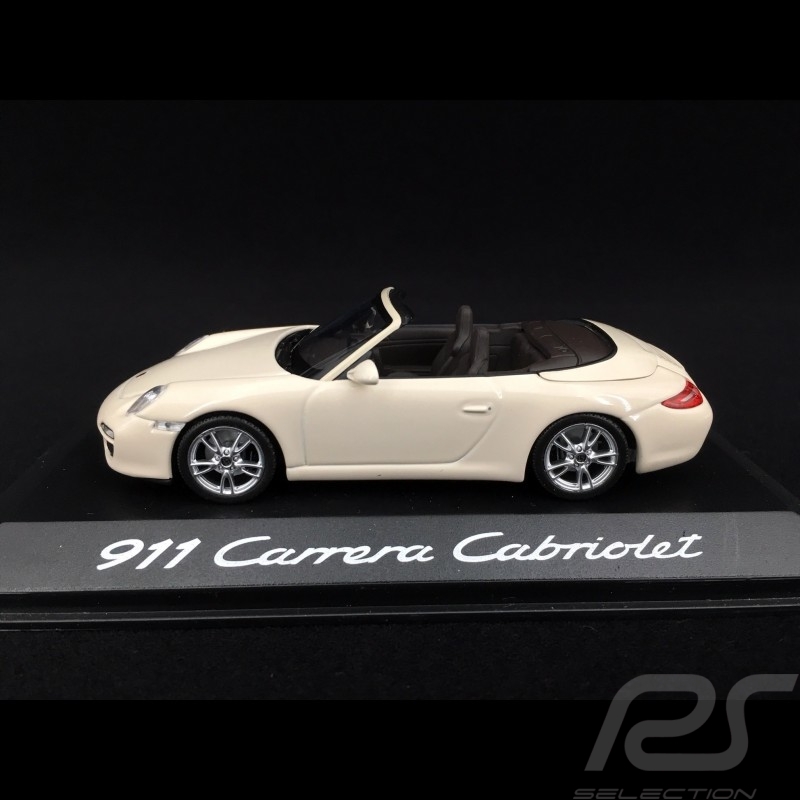 Porsche 911 type 997 Carrera Cabriolet 2009 Mk II creme / Cocoa 1/43 Minichamps WAP02001118