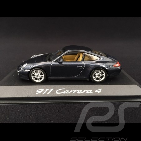 Porsche 911 typ 997 Carrera 4 Mk 2 2009 grau 1/43 Minichamps WAP02001518