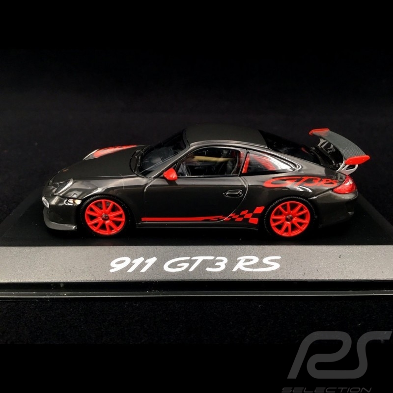 Porsche 911 type 997 GT3 RS 2010 grey / red 1/43 Minichamps WAP02001719