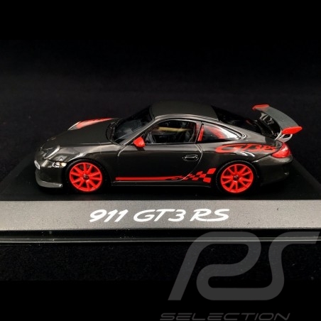 Porsche 911 type 997 GT3 RS 2010 grau / rot 1/43 Minichamps WAP02001719