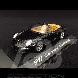 Porsche 997 Carrera Cabriolet Phase 1 2005 noire 1/43 Minichamps WAP02015015