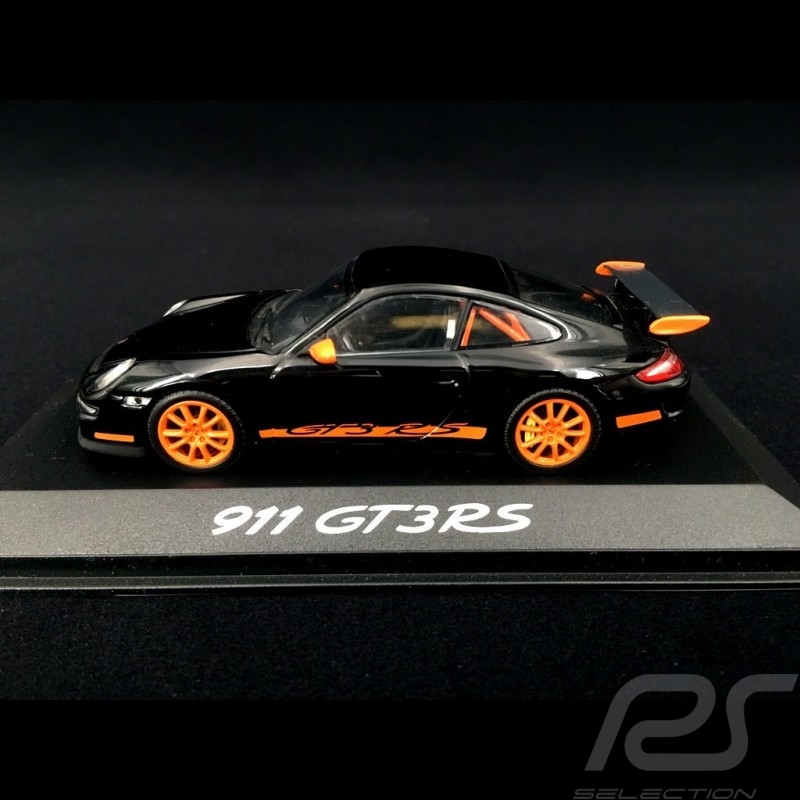 Porsche 911 type 997 GT3 RS 3.6 2006 mk I Black / Orange 1/43 Minichamps WAP02012817