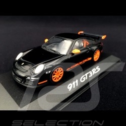 Porsche 911 type 997 GT3 RS 3.6 2006 mk I Schwarz / Orange 1/43 Minichamps WAP02012817