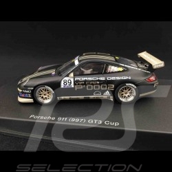 Porsche 911 type 997 GT3 Cup presentation 2007 Porsche Design Vip Car matte black 1/43 Autoart 60770