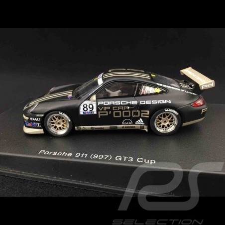 Porsche  911 typ 997 GT3 Cup Präsentation 2007 Porsche Design Vip Car mattschwarz 1/43 Autoart 60770