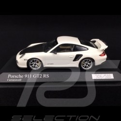 Porsche 911 typ 997 GT2 RS carrara weiß / kohlenstoff 1/43 Minichamps 400069405