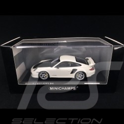 Porsche 911 typ 997 GT2 RS carrara weiß / kohlenstoff 1/43 Minichamps 400069405