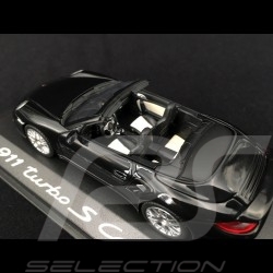 Porsche 911 type 997 Turbo S Cabriolet 3.8 mk 2 2010 black 1/43 Minichamps WAP0200140A