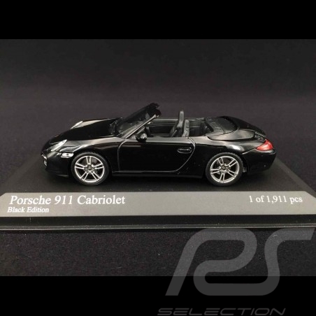 Porsche 911 typ 997 Carrera Cabriolet Mk 2 2011 Black Edition schwarz 1/43 Minichamps 400066434
