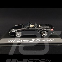 Porsche 911 type 997 Turbo S Cabriolet 3.8 mk 2 2010 schwarz 1/43 Minichamps WAP0200140A