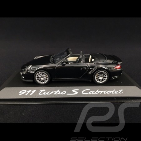 Porsche 911 type 997 Turbo S Cabriolet 3.8 mk 2 2010 schwarz 1/43 Minichamps WAP0200140A