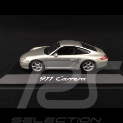 Porsche 911 Carrera type 997 Mk 1 2005 grey 1/43 Minichamps WAP02011415