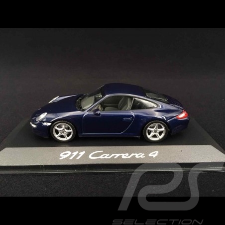 Porsche 997 Carrera 4 Mk 1 2005 blau 1/43 Minichamps WAP02010016